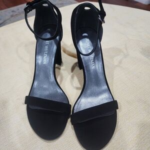 Stuart Weitzman Elegant Black Suede Heels